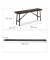 relaxdays Bierbänke 10035741_0 braun Kunststoff 100,0 cm