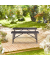 relaxdays Bierbänke 10035741_0 braun Kunststoff 100,0 cm