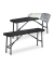 relaxdays Bierbänke 10035746_0 schwarz Kunststoff 100,0 cm