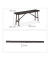relaxdays Bierbänke 10035749_0 braun Kunststoff 100,0 cm