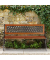 relaxdays Gartenbank 10036066_0 rotbraun/schwarz Metall 125,0 cm