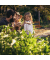 relaxdays Gartenbank 10036066_0 rotbraun/schwarz Metall 125,0 cm