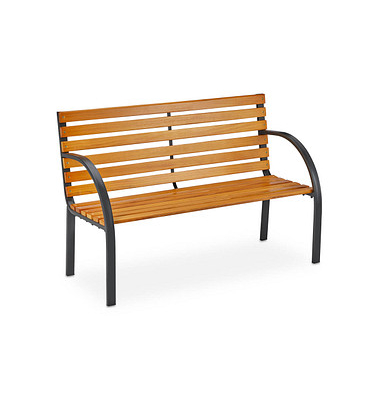 relaxdays Gartenbank 10036067_0 braun Kunststoff 122,0 cm
