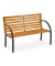 relaxdays Gartenbank 10036067_0 braun Kunststoff 122,0 cm
