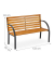 relaxdays Gartenbank 10036067_0 braun Kunststoff 122,0 cm