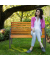 relaxdays Gartenbank 10036067_0 braun Kunststoff 122,0 cm
