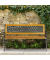relaxdays Gartenbank 10036069_0 hellbraun/schwarz Metall 125,0 cm