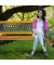 relaxdays Gartenbank 10036069_0 hellbraun/schwarz Metall 125,0 cm