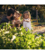 relaxdays Gartenbank 10036069_0 hellbraun/schwarz Metall 125,0 cm