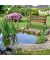 relaxdays Gartenbank 10036070_0 rotbraun/schwarz Metall 125,0 cm