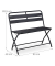 relaxdays Gartenbank 10036106_0 dunkelgrau Metall 90,0 cm