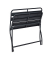 relaxdays Gartenbank 10036106_0 dunkelgrau Metall 90,0 cm