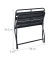 relaxdays Gartenbank 10036106_0 dunkelgrau Metall 90,0 cm
