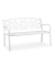 relaxdays Gartenbank 10036721_0 weiß Metall 124,5 cm