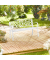 relaxdays Gartenbank 10036721_0 weiß Metall 124,5 cm