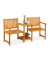 relaxdays Gartenbank 10038647_0 hellbraun Holz 161,0 cm