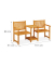 relaxdays Gartenbank 10038647_0 hellbraun Holz 161,0 cm