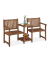 relaxdays Gartenbank 10038648_0 braun Holz 161,0 cm