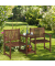 relaxdays Gartenbank 10038648_0 braun Holz 161,0 cm