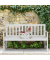 relaxdays Gartenbank 10038652_0 weiß Holz 152,0 cm