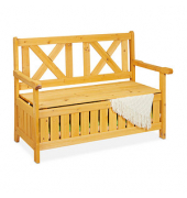relaxdays Gartenbank 10038653_0 braun Holz 115,0 cm