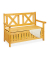 relaxdays Gartenbank 10038653_0 braun Holz 115,0 cm