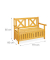 relaxdays Gartenbank 10038653_0 braun Holz 115,0 cm