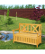 relaxdays Gartenbank 10038653_0 braun Holz 115,0 cm