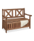 relaxdays Gartenbank 10038654_0 dunkelbraun Holz 115,0 cm