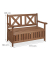 relaxdays Gartenbank 10038654_0 dunkelbraun Holz 115,0 cm