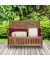 relaxdays Gartenbank 10038654_0 dunkelbraun Holz 115,0 cm