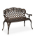 relaxdays Gartenbank 10036113_1254 braun/bronze Metall 111,5 cm