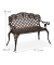 relaxdays Gartenbank 10036113_1254 braun/bronze Metall 111,5 cm