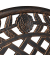 relaxdays Gartenbank 10036113_1254 braun/bronze Metall 111,5 cm