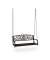 relaxdays Gartenbank 10036098_1254 braun/bronze Metall 133,0 cm