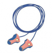 Gehörschutzstöpsel Laser Trak, mit Band, Schaumstoff, blauorange