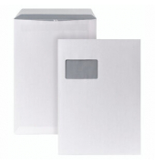 Versandtaschen Posthorn 05270477, C4, mit Fenster, selbstklebend, 90g, weiß