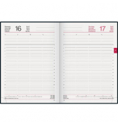 Buchkalender 7027513905, Conform, schwarz, 1 Tag / 1 Seite, 21x29,7cm (A4), 2025
