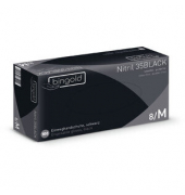 Einweghandschuhe Nitril 35BLACK, Nitril, lebensmittelecht, schwarz, Gr&ouml;&szlig;e M,