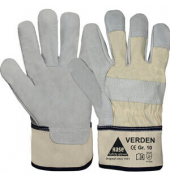 Arbeitshandschuhe Verden, Leder, grau/beige, Größe 10 / XL