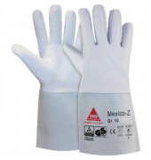 Schweißerhandschuhe Mexico-Z, Leder, grau, Größe 10 / XL