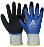 Schnittschutzhandschuhe Medio Cut 5+, Nitril, Nitrilschaum, schwarz/blau/grau, Größe 10 / XL