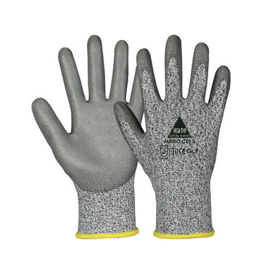 Schnittschutzhandschuhe Medio Cut 5, Polyurethan, grau/weiß, Größe 9 / L