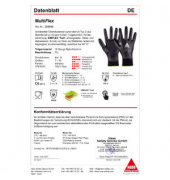 Montagehandschuhe MultiFlex, PU, schwarz, Größe 9 / L