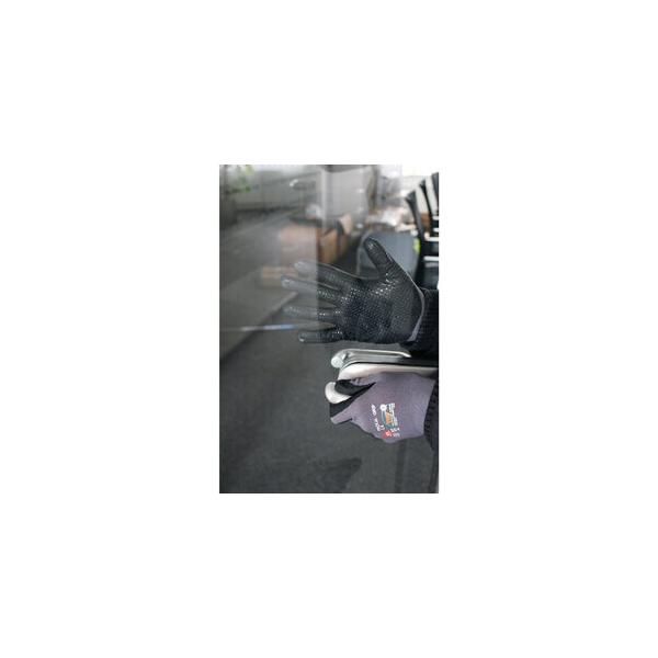 10 Stück Hase Montagehandschuhe Padua Grip, Nitrilschaum, grau/schwarz, Größe 7 / S 4018949815070 Hase