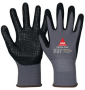 Montagehandschuhe Padua Grip, Nitrilschaum, schwarz/grau, Größe 9 / L