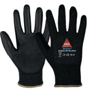 Schnittschutzhandschuhe Genua HD Black, Polyurethan, schwarz, Größe 9 / L