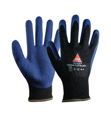 Schnittschutzhandschuhe Genua Flex Black, Polyurethan, schwarz, Größe 9 / L