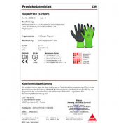 Montagehandschuhe SuperFlex Green, Latex, gr&uuml;n/schwarz, Gr&ouml;&szlig;e 11 / XXL