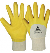 Nitril-Arbeitshandschuh Erfurt Lite, Nitril, gelb/weiß, Größe 10 / XL